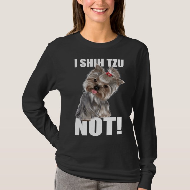 Niedlich I Shih Tzu Not Bundle Extender Mockup Hu T-Shirt (Vorderseite)