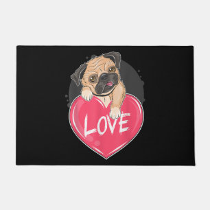 Niedlich I Steal Hearts Mops Valentine Day Gift Fußmatte