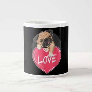 Niedlich I Steal Hearts Mops Valentine Day Gift Jumbo-Tasse