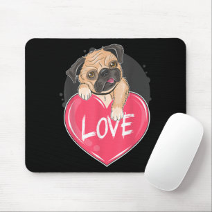 Niedlich I Steal Hearts Mops Valentine Day Gift Mousepad