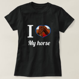 Niedlich, ich hebe mein Pferd, erschaffe dein eige T-Shirt