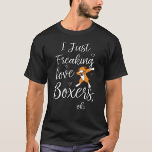 Niedlich ich nur Freaking Liebe Boxers Dog Tier T-Shirt