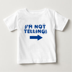 Niedlich "Ich sage nicht!" Zitat mit Pfeil Baby T-shirt
