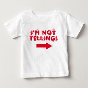 Niedlich "Ich sage nicht!" Zitat mit Pfeil Baby T-shirt