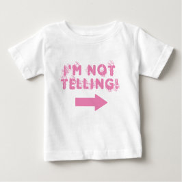 Niedlich "Ich sage nicht!" Zitat mit Pfeil Baby T-shirt