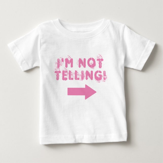 Niedlich "Ich sage nicht!" Zitat mit Pfeil Baby T-shirt (Vorderseite)