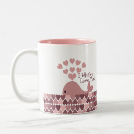 Niedlich Ich walke Liebe Sie! Design Zweifarbige Tasse