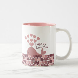 Niedlich Ich walke Liebe Sie! Design Zweifarbige Tasse