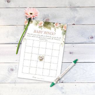 Niedlich Igel Baby Shower Bingo Einladung