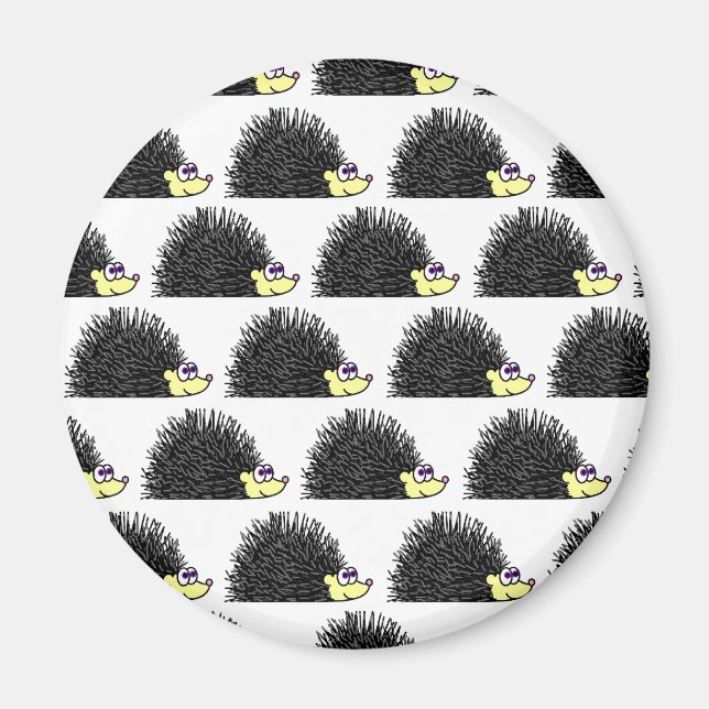 Niedlich Igel Cartoon Muster Magnet (Vorne)
