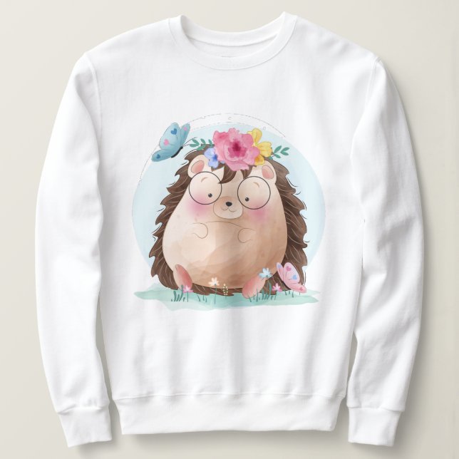 Niedlich Igel Sweatshirt (Design vorne)