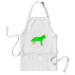 Niedlich Irish Green und Gold Unicorn Schürze