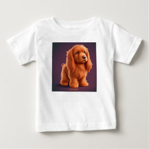 Niedlich Irish Setter Dog Baby T-shirt