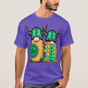 Niedlich Irish Viking Gnome Couple St Patrickx27s T-Shirt