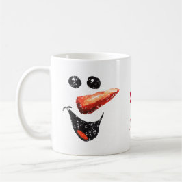 Niedlich ist es schneit kühne Snowman Face Name Mo Kaffeetasse