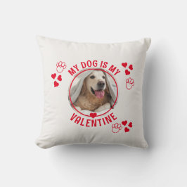 Niedlich IST MEIN HUND MEIN VALENTINISCHES Foto Kissen