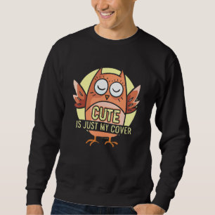 Niedlich ist nur mein hügeliger Adler Niedlicher V Sweatshirt