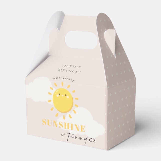Niedlich ist unser kleiner Sonnenschein, jeden Geb Geschenkschachtel (Vorderseite)