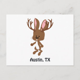 Niedlich Jackalope - Austin, Texas Postkarte
