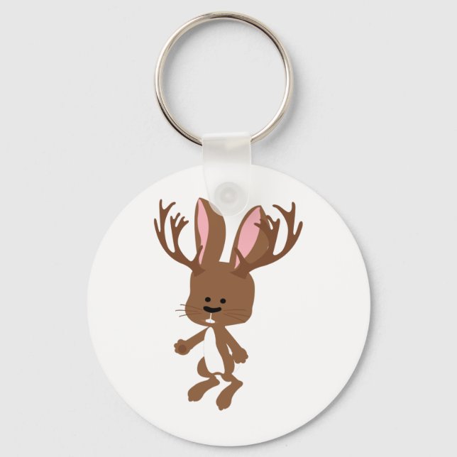 Niedlich Jackalope Schlüsselanhänger (Vorderseite)