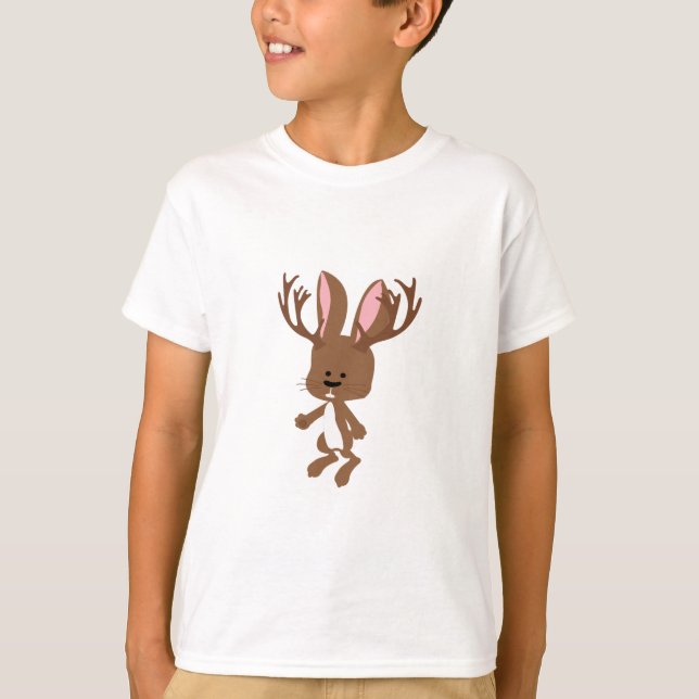 Niedlich Jackalope T-Shirt (Vorderseite)