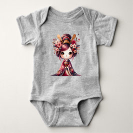 Niedlich Japanisch Geisha Baby Strampler