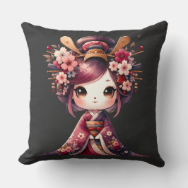 Niedlich Japanisch Geisha Kissen
