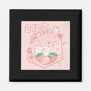 Niedlich Japanisch Kawaii Anime Ästhetik Pink Stra Magnet