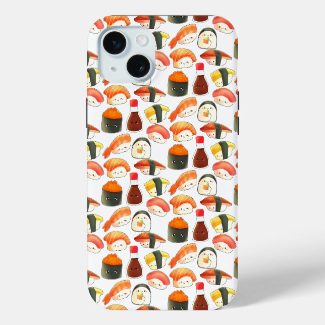 Niedlich Japanisch Sushi Case-Mate iPhone Hülle (Rückseite)
