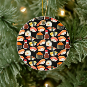 Niedlich Japanisch Sushi Keramik Ornament