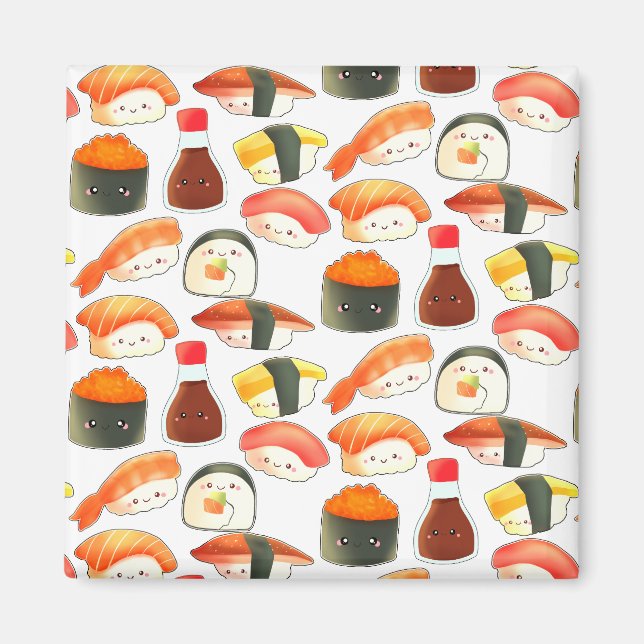 Niedlich Japanisch Sushi Magnet (Vorne)