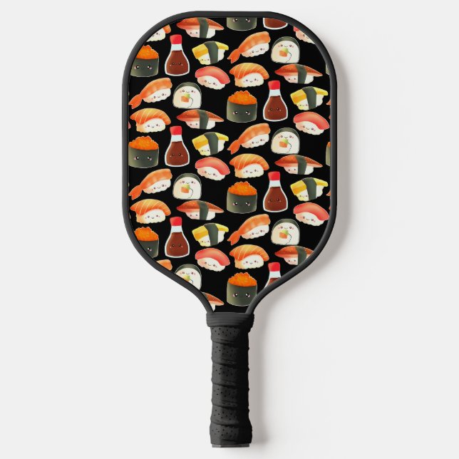 Niedlich Japanisch Sushi Pickleball Schläger (Vorderseite)