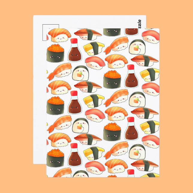 Niedlich Japanisch Sushi Postkarte (Von Creator hochgeladen)