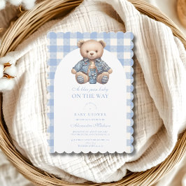 Niedlich Jean Baby Denim Baby Shower Einladung