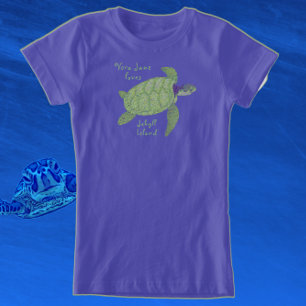 Niedlich Jekyll Island Florida Sea Turtle T - Shir T-Shirt