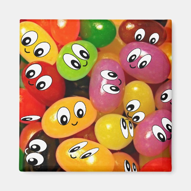 Niedlich Jelly Bean Magnet (Vorne)