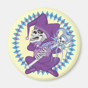 Niedlich Jester Skull Magnet