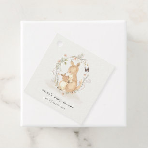 Niedlich Joey Mama Kangaroo Floral Wreath Baby Sho Geschenkanhänger