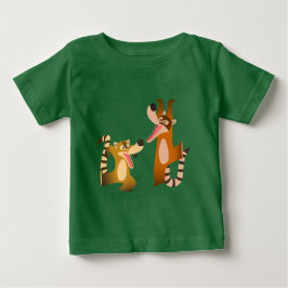 Niedlich Joyful Cartoon Coatimundis Baby T - Shirt