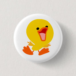 Niedlich Joyous Cartoon Duckling Button Abzeichen