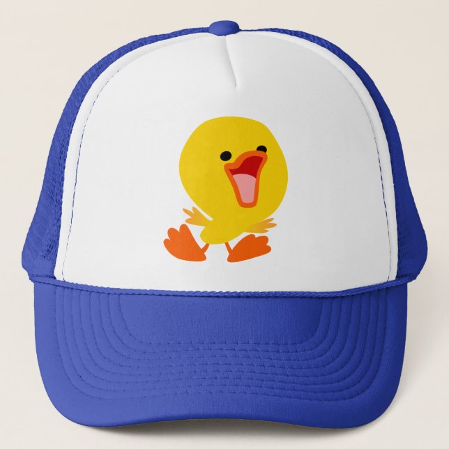 Niedlich Joyous Cartoon Duckling Hat Truckerkappe (Vorderseite)