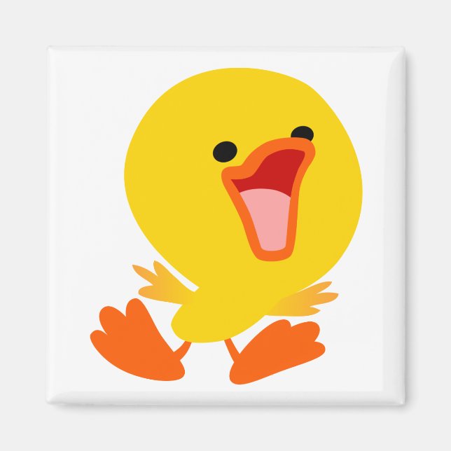 Niedlich Joyous Cartoon Duckling Magnet (Vorne)