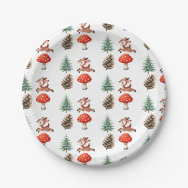 Niedlich Jumping Baby Rentier Weihnachtsmuster Par Pappteller