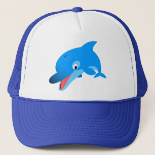 Niedlich Jumping Cartoon Dolphin Hat Truckerkappe