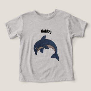 Niedlich Jumping Dark Blue White Dolphin