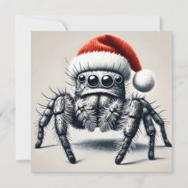 Niedlich Jumping Spider Weihnachtskarte Feiertagskarte