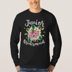 Niedlich Junior Bridesmaid für Jr Bridesmaids Girl T-Shirt