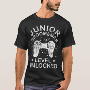 Niedlich Junior Trauzeuge Gaming Wedding Party Jr  T-Shirt