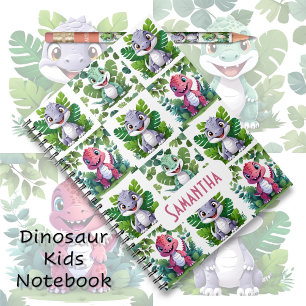 Niedlich Jurassic Dinosaurier Kids Notizblock
