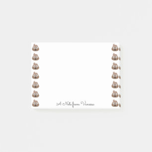 Niedlich kacken Sie Emojis Post-it Klebezettel